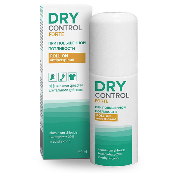 Роликовый антиперспирант от обильного потоотделения Forte 20% Drycontrol, 50 мл