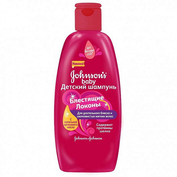 Детский шампунь блестящие локоны Johnson's baby, 300 мл