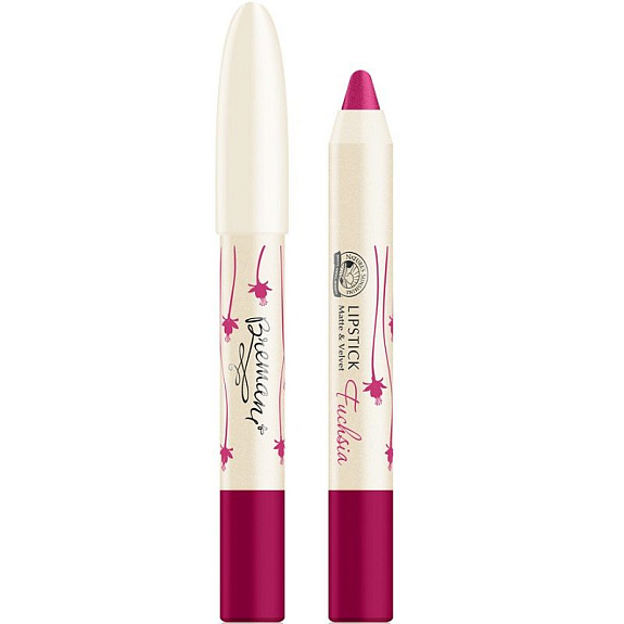 Губная помада матовая и бархатная Фуксия Lipstick matte&velvet Fuchsia Bremani NSP