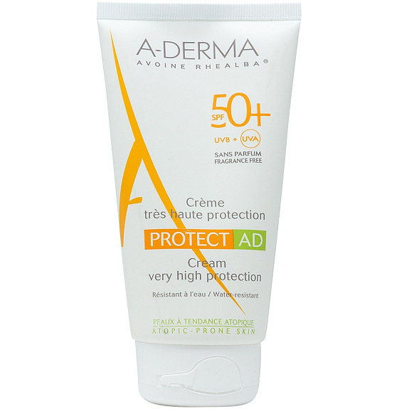 Солнцезащитный крем A-Derma Protect AD SPF50+, 150 мл