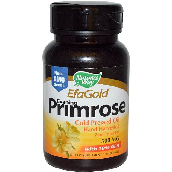 Масло примулы вечерней Evening Primrose EfaGold Nature`s Way 500 мг, 100 шт