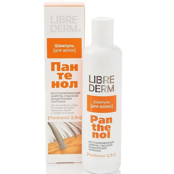 Восстанавливающий шампунь Librederm Пантенол для тонких волос, 250 мл