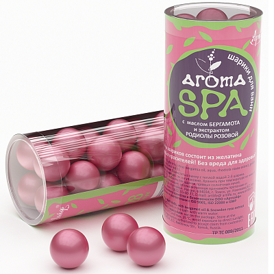Шарики для ванн с родиолой и бергамотом Aroma-SPA Арт Лайф, 28 шт
