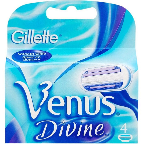 Сменные кассеты для бритья Gillette Venus Divine, 4 шт