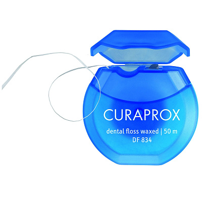 Нить межзубная мятная Curaprox Df 834, 50 м