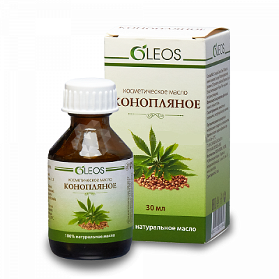 Масло конопляное косметическое Oleos, 30 мл