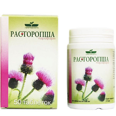 Расторопша Парафарм для здоровья печени, 50 шт