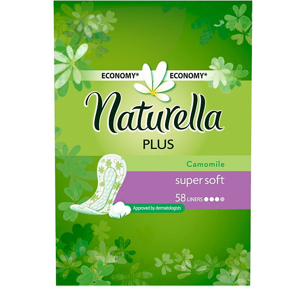 Ежедневные прокладки Naturella Camomile Plus super soft, 58 шт