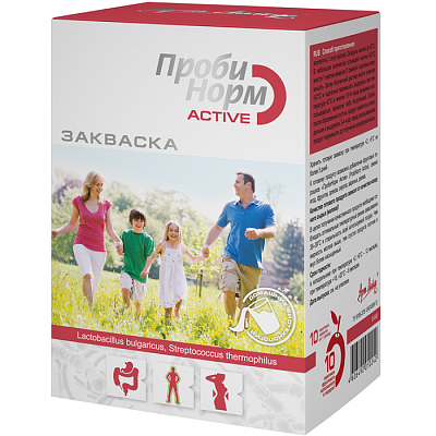 Закваска ПробиНорм Active для очищения организма Арт Лайф, 10 шт