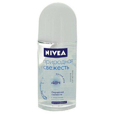 Дезодорант-антиперспирант шариковый природная свежесть Nivea, 50 мл