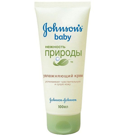 Увлажняющий детский крем Johnson's baby Нежность природы, 100 мл