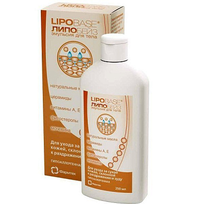 Защитная эмульсия для тела против сухости, раздражения и зуда Lipobase, 250 мл