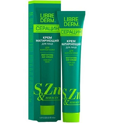 Матирующий дневной крем Librederm Серацин для жирной кожи, 50 мл
