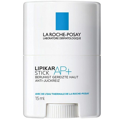 Lipikar stick AP+ La Roche Posay для ухода за кожей, склонной к раздражению и зуду, 15 мл