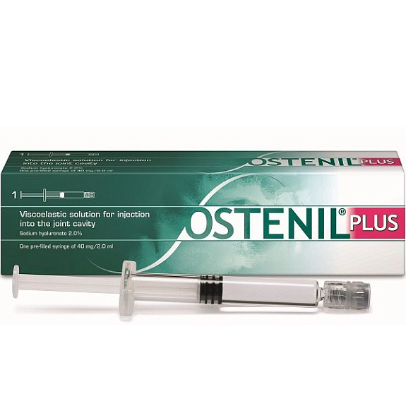 Протез синовиальной жидкости Ostenil Plus (гиалуронат натрия 1%) 40 мг/2 мл