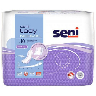 Прокладки lady normal урологические Seni, 10 шт