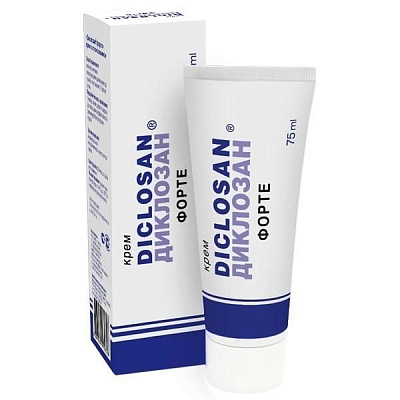 Крем Диклозан Форте с глюкозамином при болях в мышцах и суставах, 75 мл