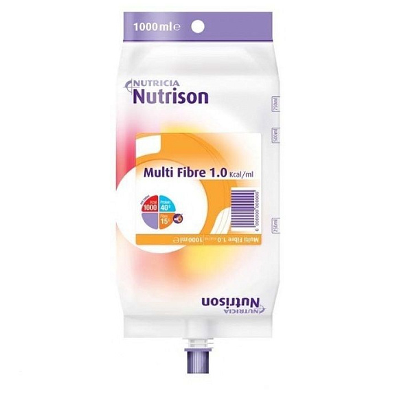 Жидкое стерильное питание с пищевыми волокнами Nutricia Nutrison Multi Fibre, 1000 мл