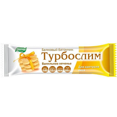 Белковый батончик для похудения Турбослим Эвалар Ванильное печенье, 50 г