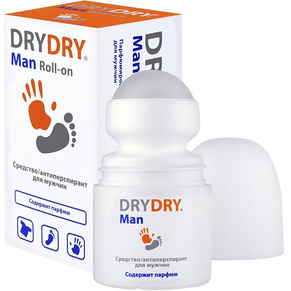 Дезодорант-антиперспирант для мужчин Dry-Dry Man Roll-on, 50 мл