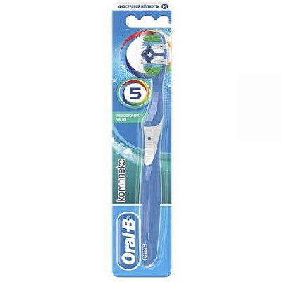 Зубная щётка комплекс пятистрочная чистка средняя Oral-B, 1 шт