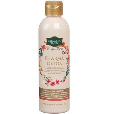 Шампунь Organic Pharm Pharma Detox защита от загрязнений, жесткой воды и дыма, 250 мл