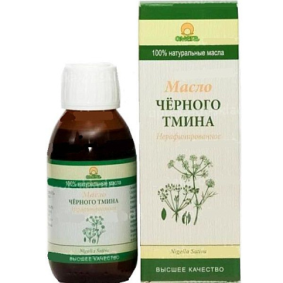 Пищевое масло черного тмина Омега, 110 мл