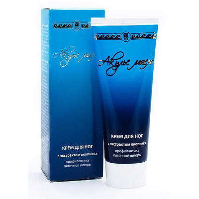 Крем для ног с экстрактом окопника для борьбы с пяточными шпорами Акулье масло, 75 мл