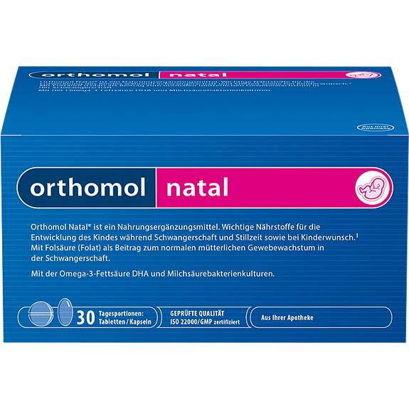 Orthomol Natal Все необходимое для беременной и кормящей женщины Ортомол Натал, таблетки + капсулы на 30 дней