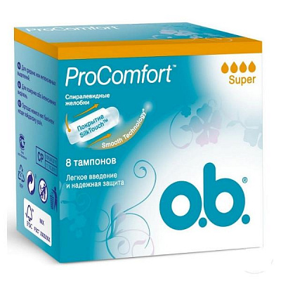 Тампоны ProComfort Super O.B., 8 шт