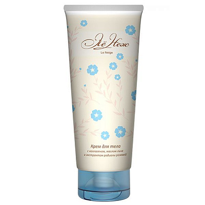 Крем для тела с коллагеном и маслом льна Ле Неж Арт Лайф, 200 мл