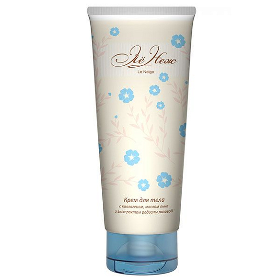 Крем для тела с коллагеном и маслом льна Ле Неж Арт Лайф, 200 мл