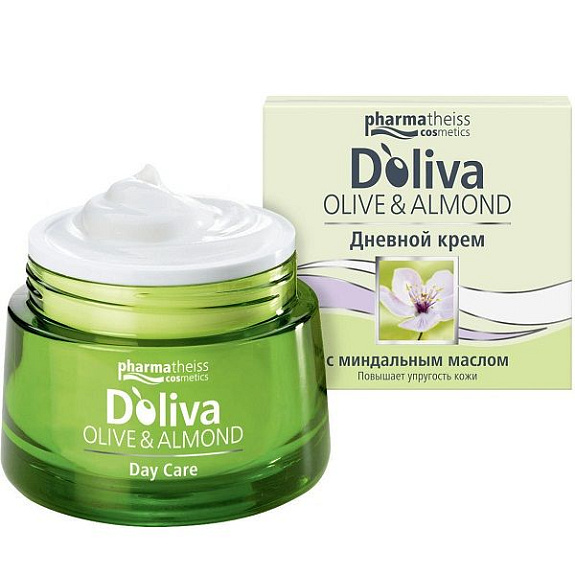 Крем дневной для лица с миндальным маслом D'oliva, 50 мл