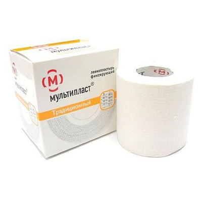 Лейкопластырь на тканевой основе Мультипласт, 1х500 см