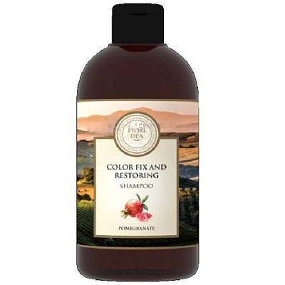 Шампунь Fiori Dea Защита цвета и восстановление с экстрактом граната, 500 мл