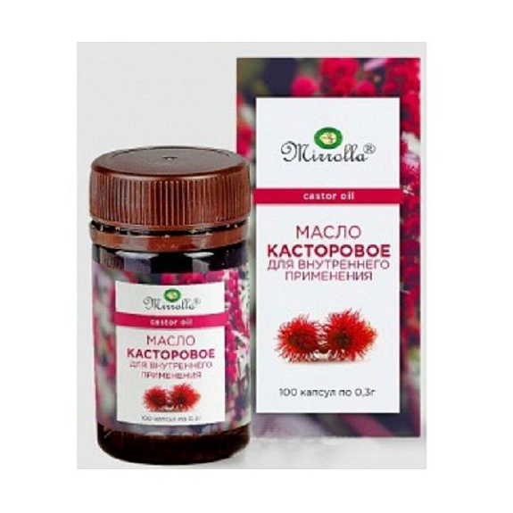Масло касторовое для внутреннего применения Мирролла 0,3 г, 100 шт