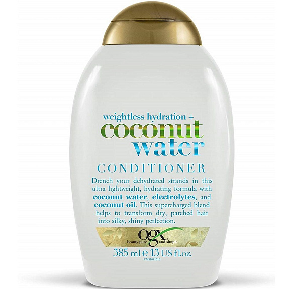 Кондиционер для волос с кокосовой водой Невесомое увлажнение OGX, 385 мл
