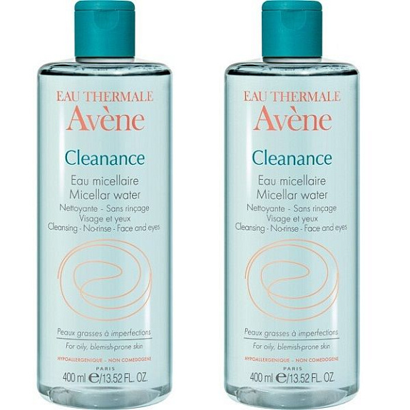 Набор Cleananse Мицеллярная вода для проблемной кожи Avene, 400 мл х 2