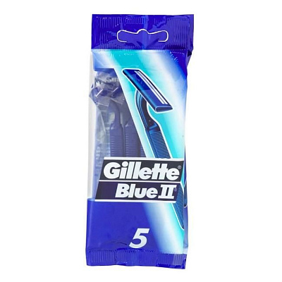 Бритвы одноразовые для мужчин blue ii Gillette, 5 шт