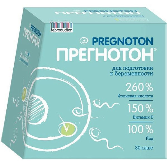 Препарат Прегнотон для подготовки к беременности 5 г, 30 шт