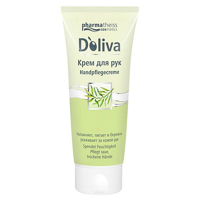 Крем для рук устраняет раздражение и сухость кожи D'oliva, 100 мл