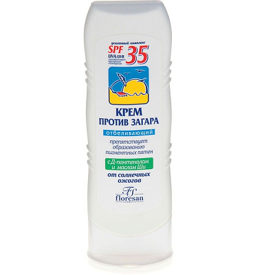 Крем против загара отбеливающий SPF35 Floresan, 125 мл