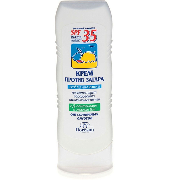 Крем против загара отбеливающий SPF35 Floresan, 125 мл