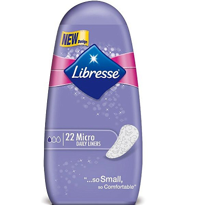 Тонкие ежедневные прокладки Libresse Micro, 22 шт