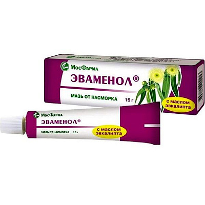 Назальная мазь Эваменол с маслом эвкалипта, 15 г