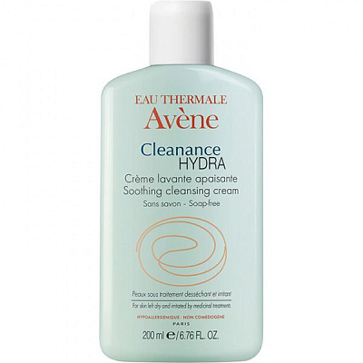 Очищающий смягчающий крем Cleananse Hydra очищает молодую проблемную кожу Avene, 200 мл