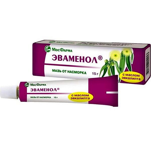 Назальная мазь Эваменол с маслом эвкалипта, 15 г