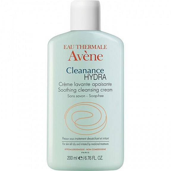 Очищающий смягчающий крем Cleananse Hydra очищает молодую проблемную кожу Avene, 200 мл