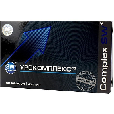 Урокомплекс СВ для эффективного оздоровления мочеполовой системы женщин и мужчин 400 мг, 60 капсул