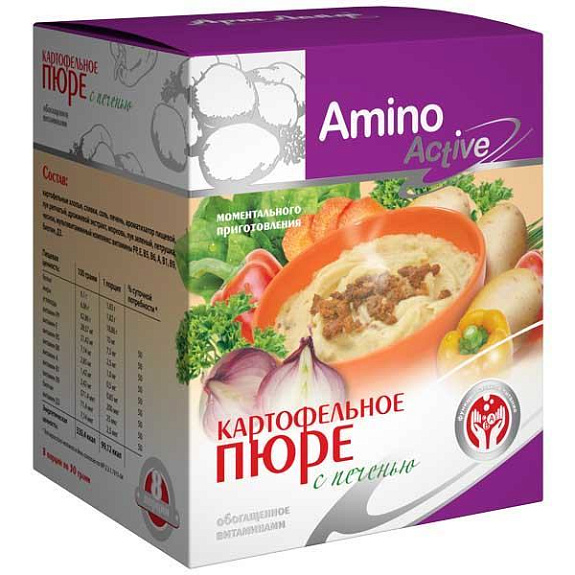 Картофельное пюре с печенью и витаминами Арт Лайф, 8 шт